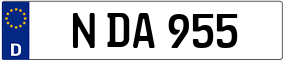 Trailer License Plate